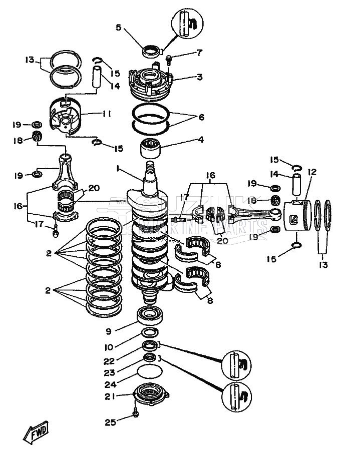 CRANKSHAFT--PISTON