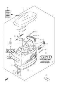 Outboard DF 250 drawing Engine Cover (DF 250S)