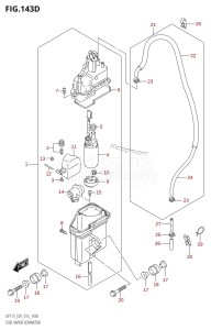 DF150Z From 15002Z-510001 (E01 E40)  2015 drawing FUEL VAPOR SEPARATOR (DF150TG:E40)