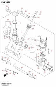 DF300A From 30002P-240001 (E11 E40)  2022 drawing TRIM CYLINDER (L-TRANSOM)