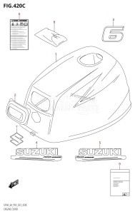 DF6A From 00603F-140001 (P03)  2021 drawing ENGINE COVER (DF6A:020)