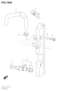 05003F-340001 (2023) 50hp E01-Gen. Export 1 (DF50AT  DF50ATH) DF50A drawing FUEL INJECTOR (E01,E03,E11,E34)