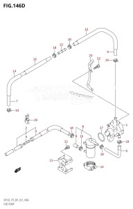 DF175Z From 17502Z-210001 (E01 E40)  2012 drawing FUEL PUMP (DF150Z:E40)