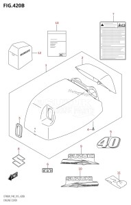 DT40 From 04005K-510001 ()  2015 drawing ENGINE COVER (DT40W:P90)