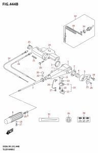 DF9.9B From 00995F-510001 (P01)  2005 drawing TILLER HANDLE (DF15A:P01)