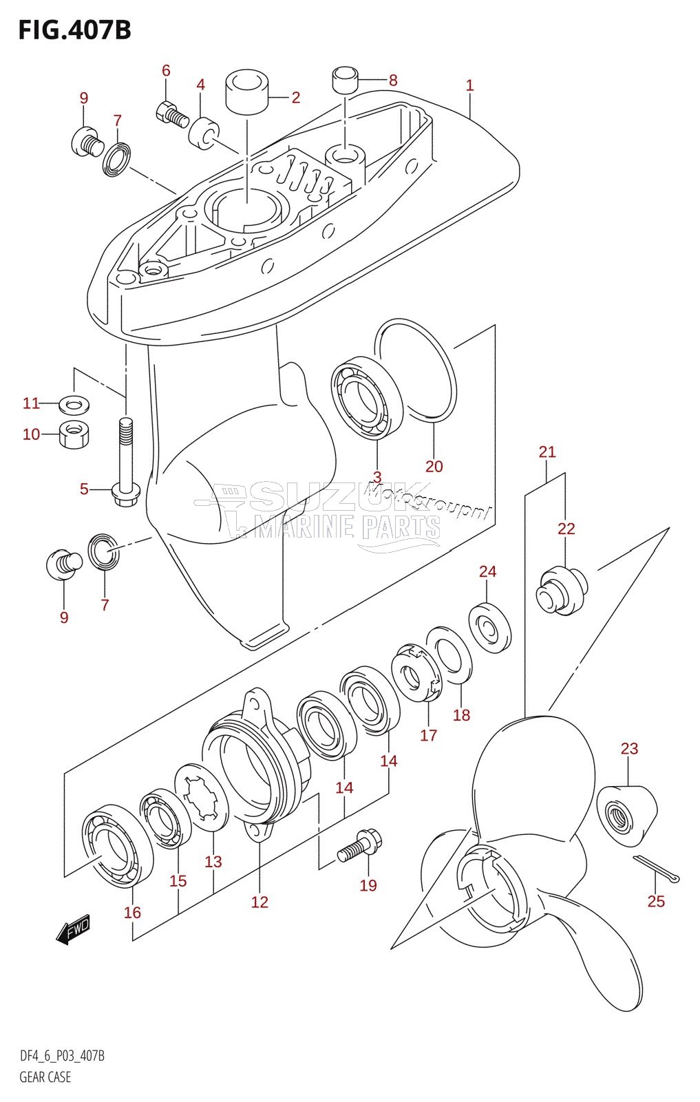 GEAR CASE (DF4:(K4,K5,K6,K7,K8,K9,K10,011),DF6)