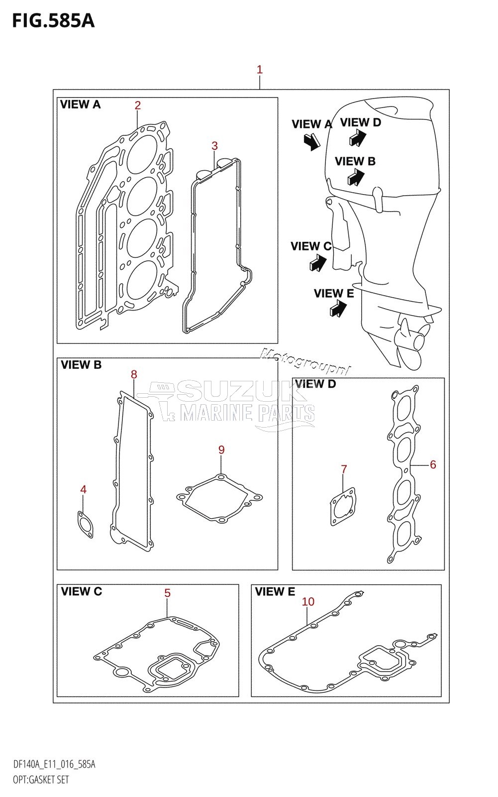 OPT:GASKET SET