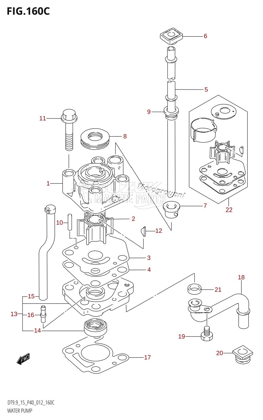 WATER PUMP (DT9.9K:P36)