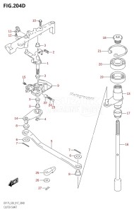 DF175Z From 17502Z-710001 (E03)  2017 drawing CLUTCH SHAFT (DF175Z:E03)