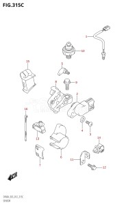 06002F-210001 (2012) 60hp E03-USA (DF60A) DF60A drawing SENSOR (DF60A:E03)