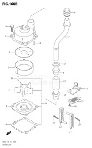 11502F-010001 (2010) 115hp E01 E40-Gen. Export 1 - Costa Rica (DF115TK10  DF115WTK10  DF115WZK10) DF115T drawing WATER PUMP (DF115WT)