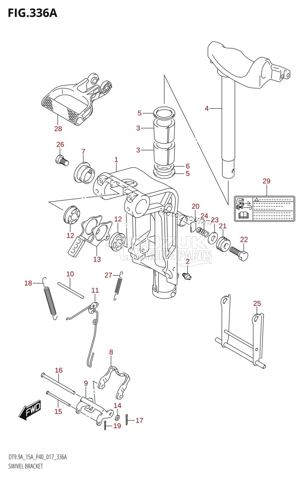 SWIVEL BRACKET (DT9.9A:P40)