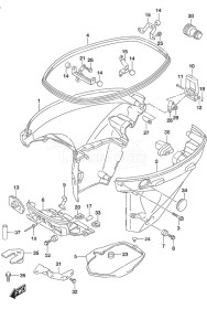 Outboard DF 25A drawing Side Cover Remote Control