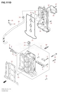 06003F-410001 (2014) 60hp E03-USA (DF60AVT) DF60A drawing CYLINDER HEAD (DF50AVT)