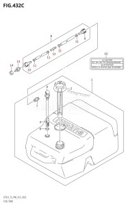 DT15 From 01503K-210001 (P36-)  2012 drawing FUEL TANK (DT9.9K:P40)