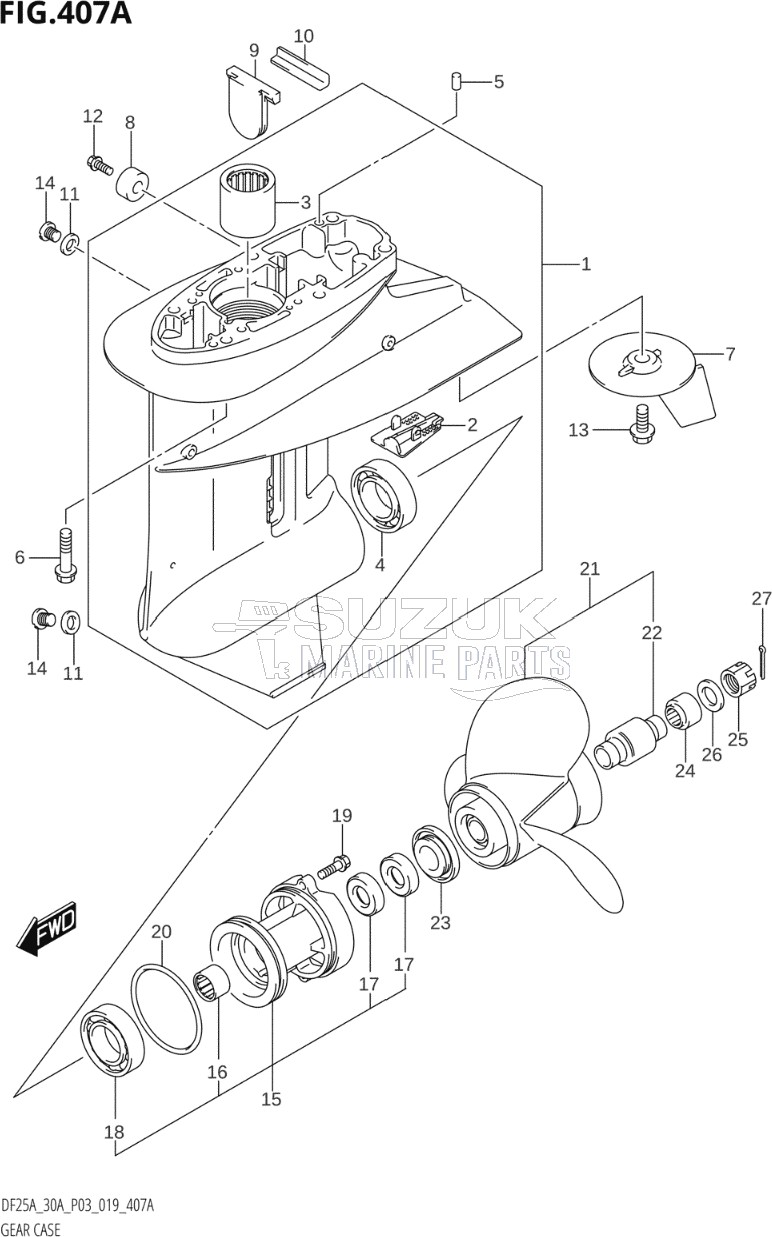 GEAR CASE (DF25A)