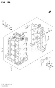 17502Z-210001 (2012) 175hp E01 E40-Gen. Export 1 - Costa Rica (DF175Z) DF175Z drawing CYLINDER BLOCK