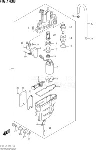 04003F-210001 (2012) 40hp E01-Gen. Export 1 (DF40AQH  DF40AT) DF40A drawing FUEL VAPOR SEPARATOR (DF40AQH:E01)