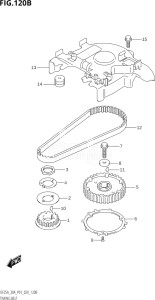 03003F-040001 (2020) 30hp P01 P40-Gen. Export 1 (DF30A  DF30AQ  DF30AR  DF30AT  DF30ATH) DF30A drawing TIMING BELT (DF30A,DF30AR,DF30AT,DF30ATH,DF30AQ)