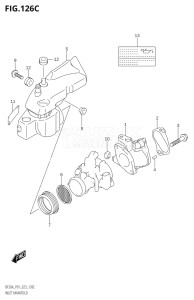 02002F-040001 (2020) 20hp P03 E03-USA (DF20A  DF20A   DF20A    DF20AT  DF20AT   DF20AT    DF20ATH  DF20ATH   DF20ATH) DF20A drawing INLET MANIFOLD (DF20A,DF20AR,DF20AT,DF20ATH)