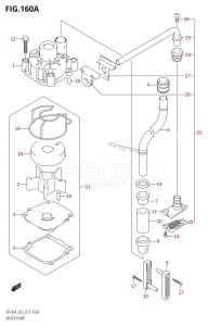 DF140AZ From 14003Z-310001 (E03)  2013 drawing WATER PUMP (DF140AT:E03)