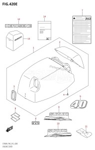 DT40 From 04005K-510001 ()  2015 drawing ENGINE COVER (DT40WK:P40)