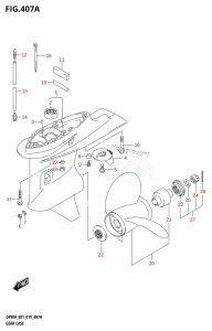 DF100B From 10004F-910001 (E01 E40)  2019 drawing GEAR CASE (DF70A,DF90A,DF100B)