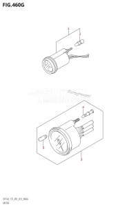 DF150Z From 15002Z-210001 (E01 E40)  2012 drawing METER (DF175Z:E01)