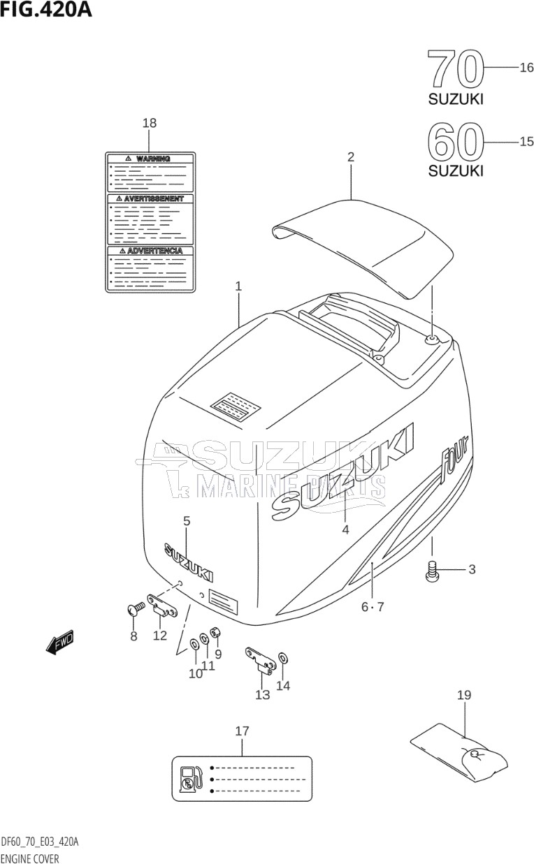 ENGINE COVER (W,X,Y,K1,K2)