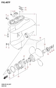 DF9.9B From 00995F-040001 (P01)  2020 drawing GEAR CASE (DF20A:P40)