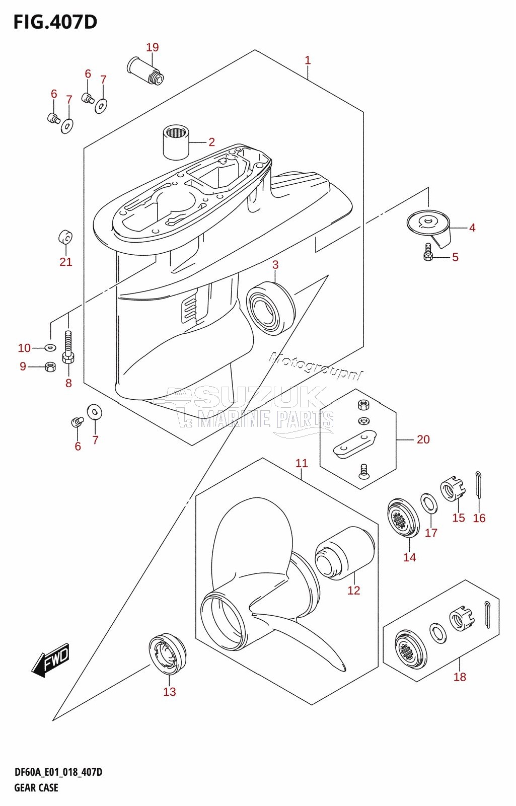 GEAR CASE (DF60AQH,DF60ATH)