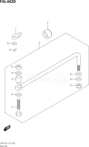 04003F-210001 (2012) 40hp E01-Gen. Export 1 (DF40AQH  DF40AT) DF40A drawing DRAG LINK (DF50A:E01)