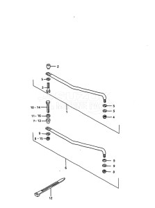 Outboard DT 140 drawing Drag Link