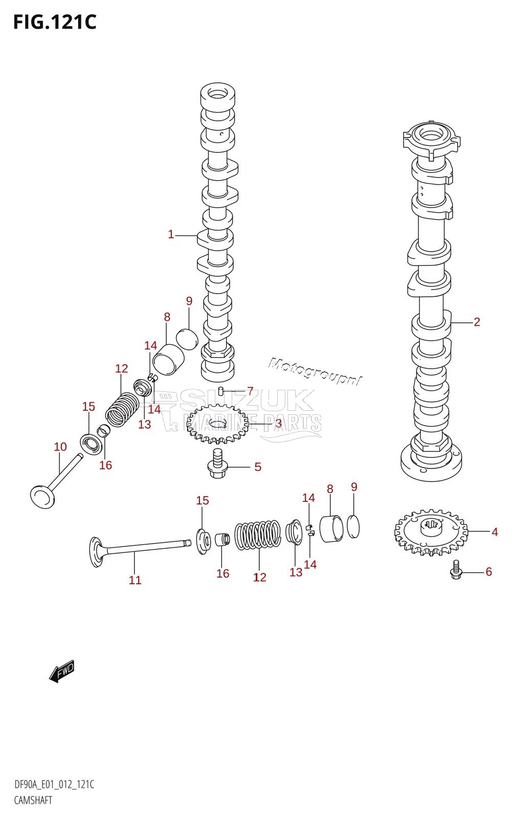 CAMSHAFT (DF70ATH:E01)