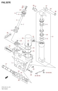 DF200 From 20002F-210001 (E03)  2012 drawing TRIM CYLINDER (DF250T:E03:(X-TRANSOM,XX-TRANSOM))