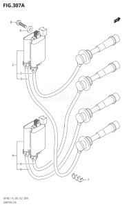 11501F-371001 (2003) 115hp E03-USA (DF115TK3  DF115TK4  DF115WTK4) DF115T drawing IGNITION COIL