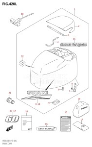 04003F-510001 (2005) 40hp E01 E13-Gen. Export 1 -  SE  Asia (DF40A  DF40AQH  DF40AST  DF40ATH) DF40A drawing ENGINE COVER (DF60ATH:E01)