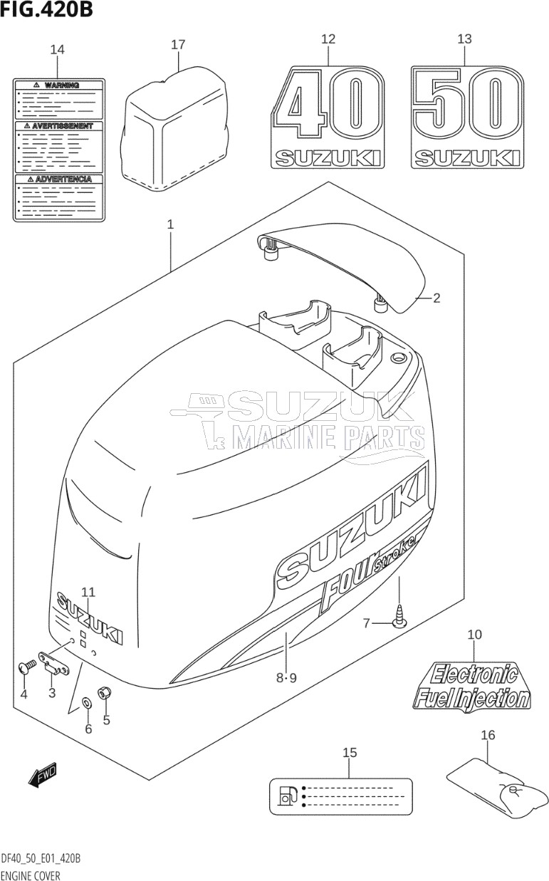 ENGINE COVER (K3,K4,K5,K6,K7,K8,K9)