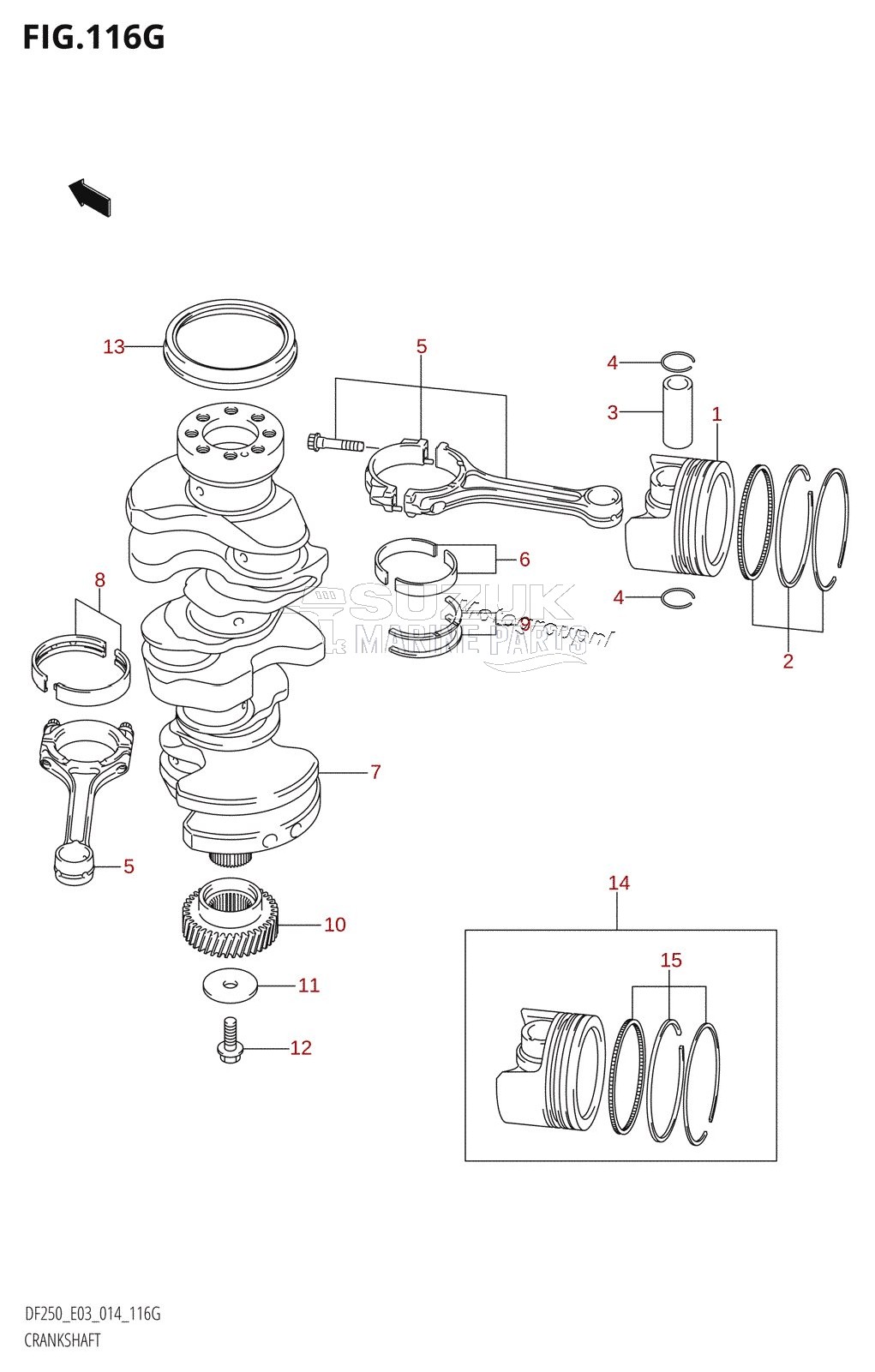 CRANKSHAFT (DF250ST:E03)