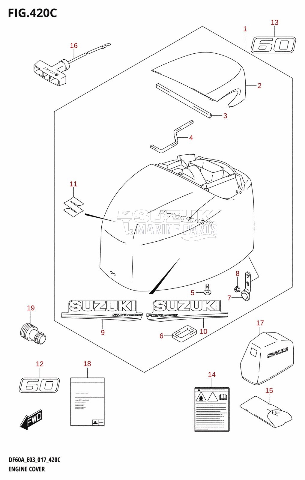 ENGINE COVER (DF60A:E03)