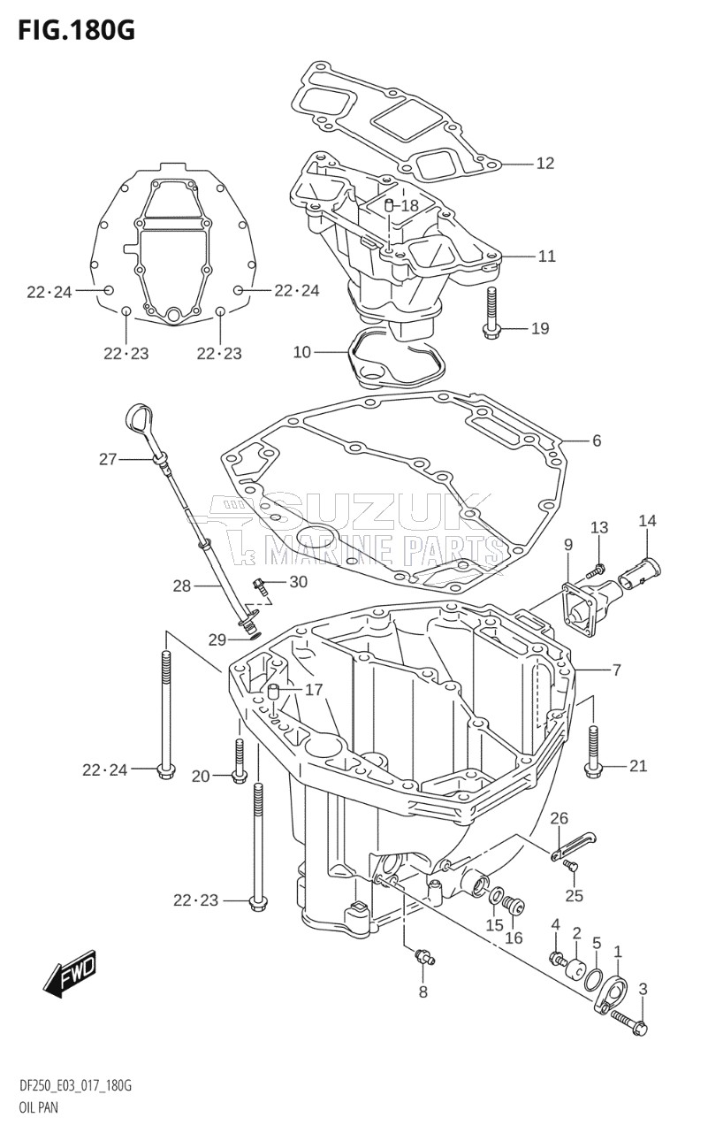 OIL PAN (DF250ST:E03)