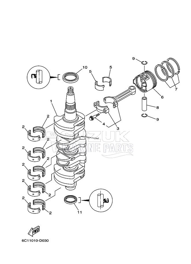 CRANKSHAFT--PISTON