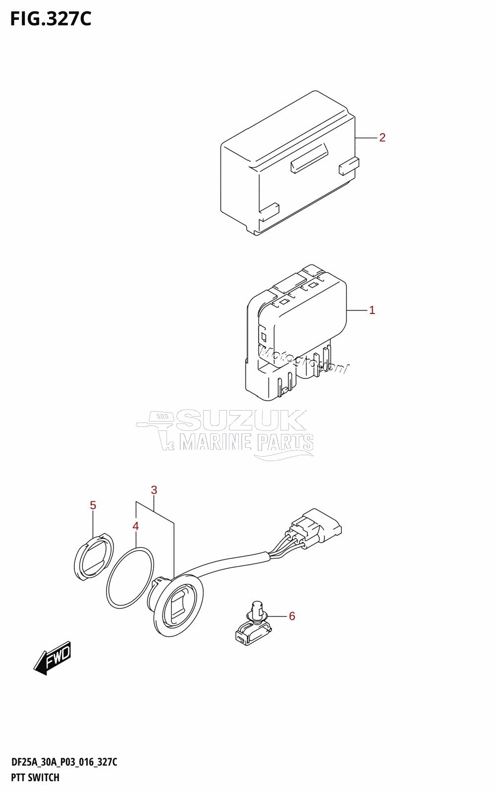 PTT SWITCH (DF30AT:P03)