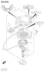 00252F-410001 (2014) 2.5hp P03-U.S.A (DF2.5) DF2.5 drawing RECOIL STARTER