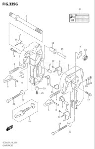 00995F-610001 (2016) 9.9hp P01-Gen. Export 1 (DF9.9B  DF9.9BR  DF9.9BT) DF9.9B drawing CLAMP BRACKET (DF15ATH:P01)