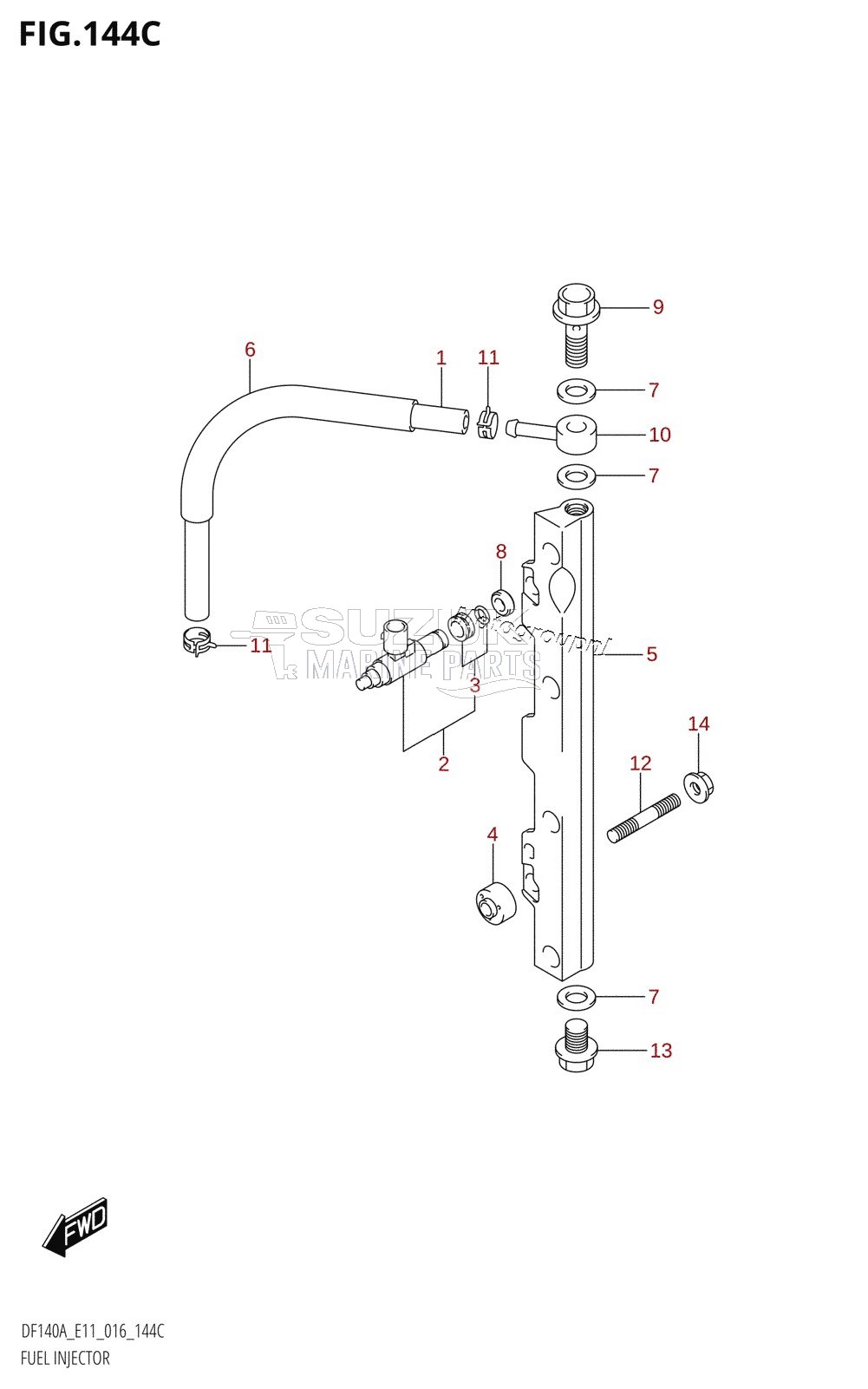 FUEL INJECTOR (DF115AT:E40)