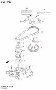 DF9.9A From 00994F-310001 (P01)  2013 drawing TIMING BELT (DF9.9AR:P01)