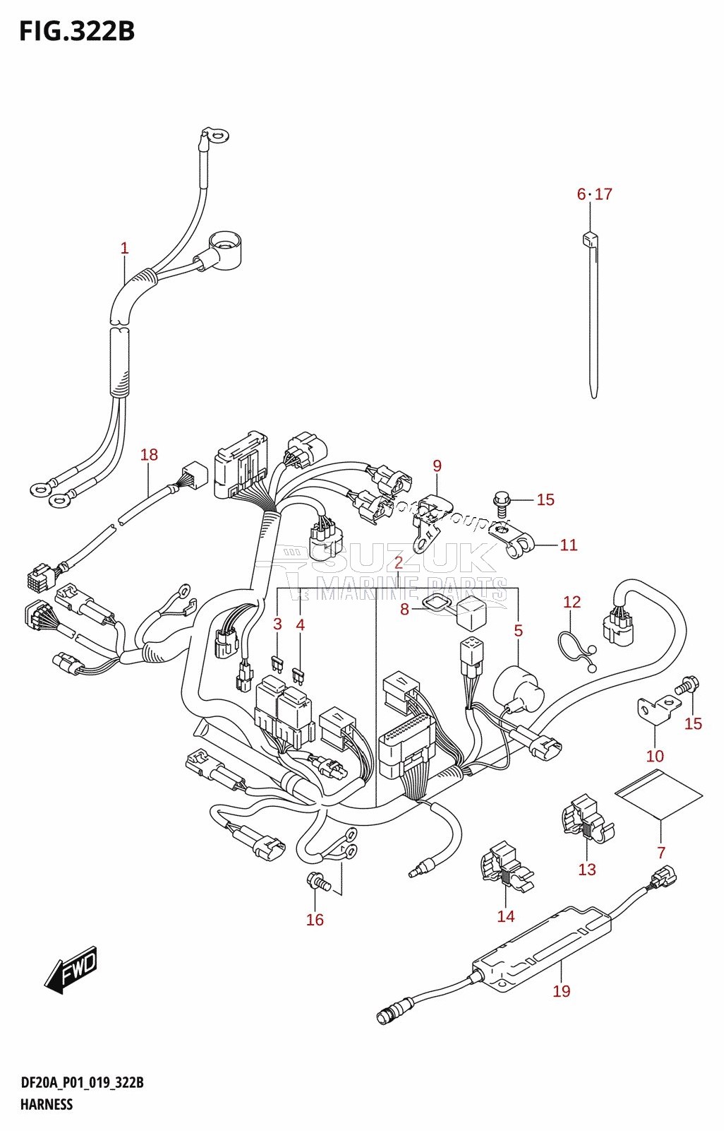 HARNESS (DF9.9BR,DF15AR,DF20AR)