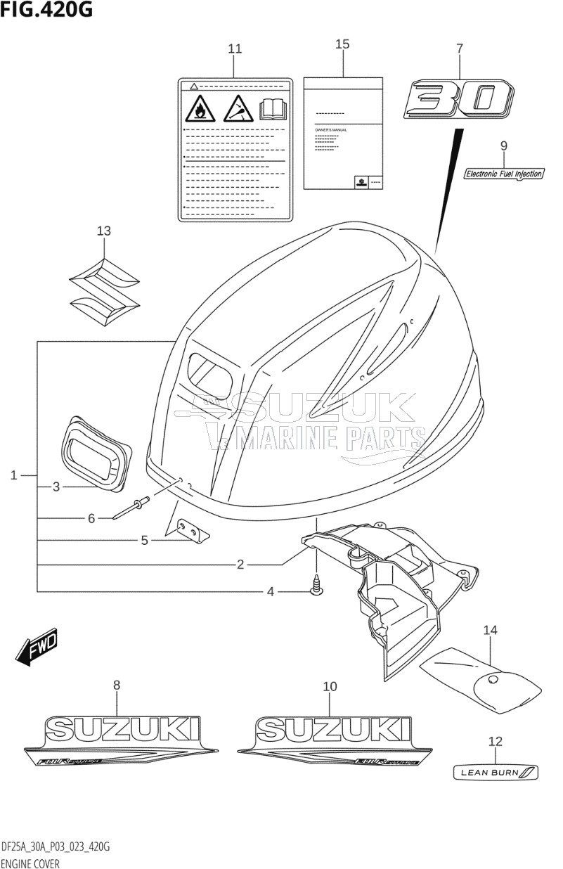 ENGINE COVER (020:(DF30AT,DF30ATH))