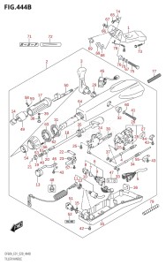 04003F-040001 (2020) 40hp E01-Gen. Export 1 (DF40A  DF40AQH  DF40ATH) DF40A drawing TILLER HANDLE (DF40ATH,DF50ATH)